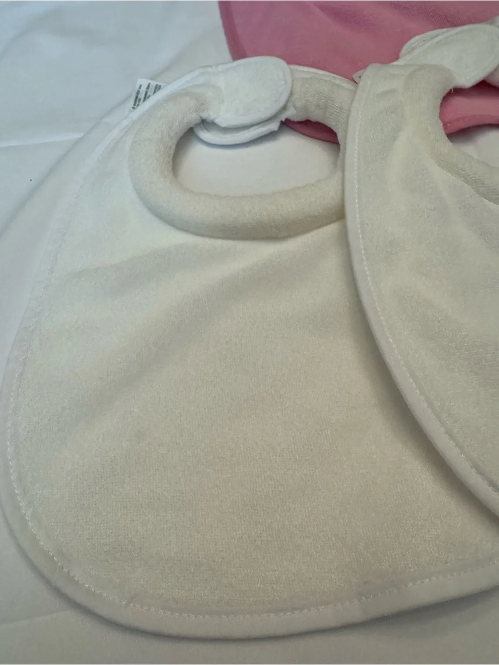 Green Sprouts 5pc Baby Bib Set - Pink, Gray, and White